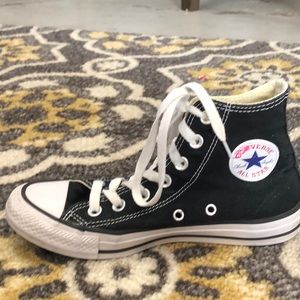 Converse black high tops